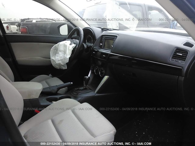 JM3KE2CE5D0160515 - 2013 MAZDA CX-5 TOURING BLUE photo 5