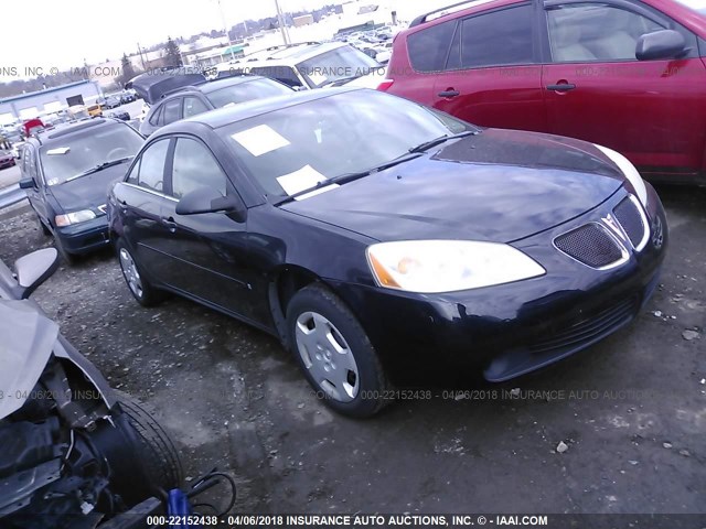 1G2ZF55B164233565 - 2006 PONTIAC G6 SE BLACK photo 1