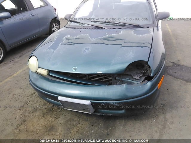 1B3ES42C1VD190231 - 1997 DODGE NEON HIGHLINE/SPORT GREEN photo 6