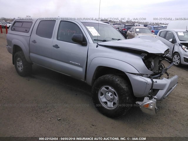 5TFLU4EN9EX087960 - 2014 TOYOTA TACOMA DOUBLE CAB SILVER photo 1