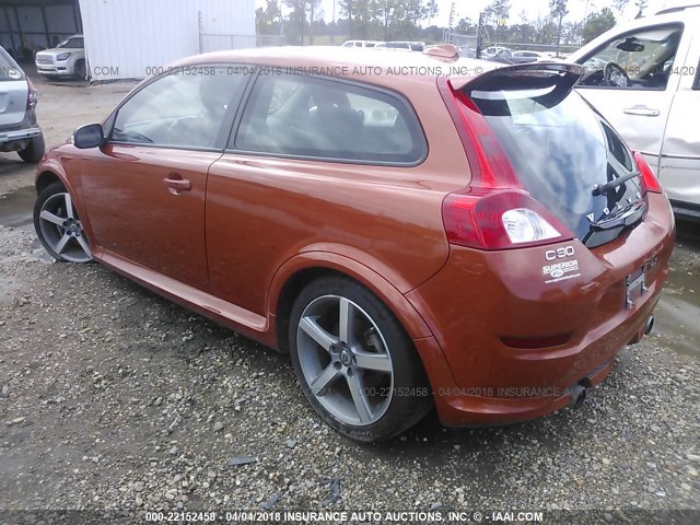 YV1672MK5B2199349 - 2011 VOLVO C30 T5 ORANGE photo 3