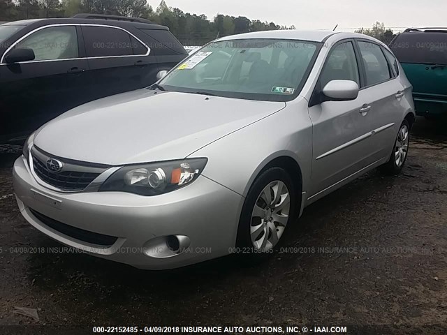 JF1GH61609H816952 - 2009 SUBARU IMPREZA 2.5I SILVER photo 2