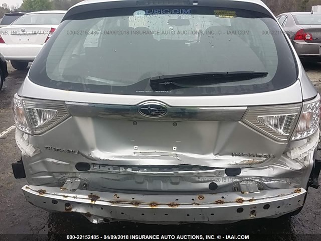 JF1GH61609H816952 - 2009 SUBARU IMPREZA 2.5I SILVER photo 6