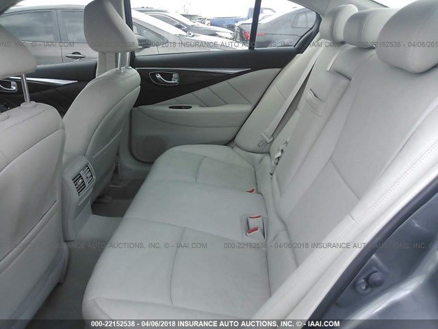 JN1BV7AP1FM332127 - 2015 INFINITI Q50 PREMIUM/SPORT GRAY photo 8