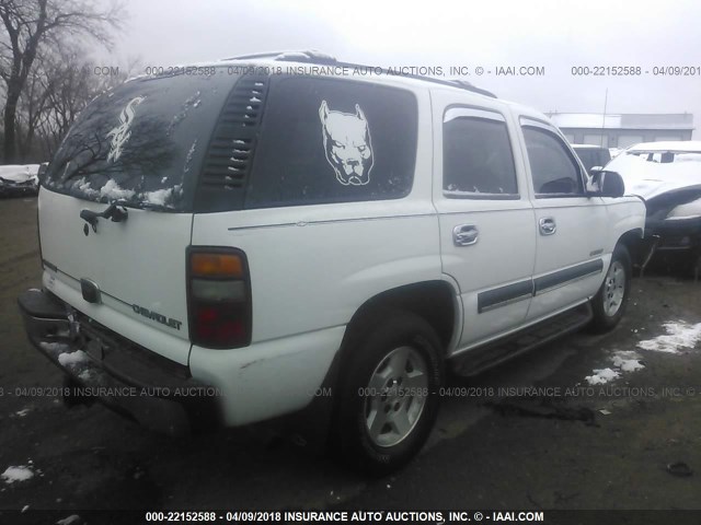 1GNEC13Z23J210831 - 2003 CHEVROLET TAHOE C1500 WHITE photo 4