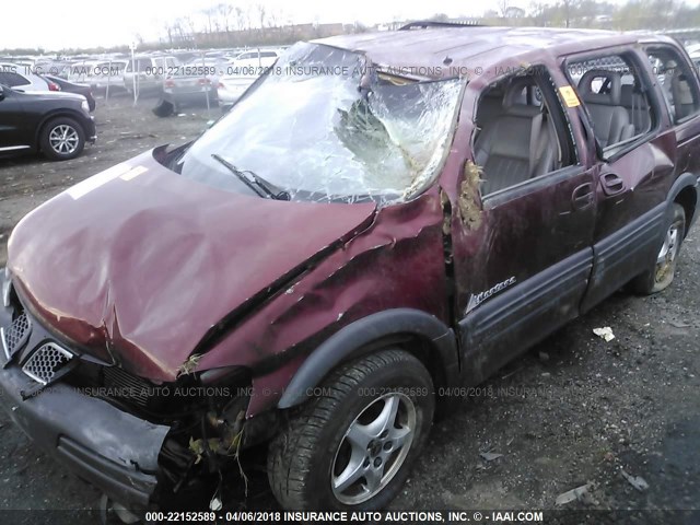 1GMDU03E31D212958 - 2001 PONTIAC MONTANA RED photo 6