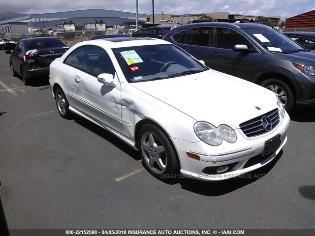 WDBTJ75J04F074282 - 2004 MERCEDES-BENZ CLK 500 WHITE photo 1