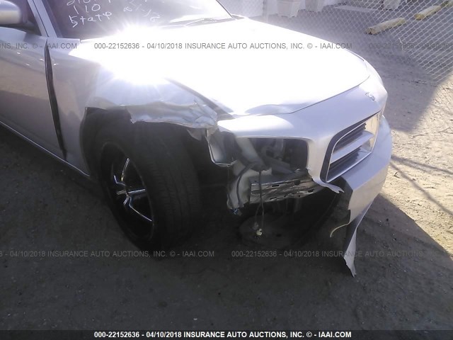 2B3CA4CD8AH150517 - 2010 DODGE CHARGER SILVER photo 6