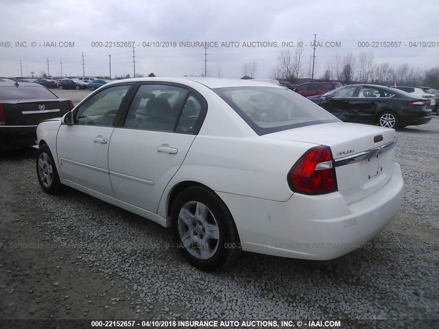 1G1ZT58N78F128619 - 2008 CHEVROLET MALIBU LT/CLASSIC WHITE photo 3