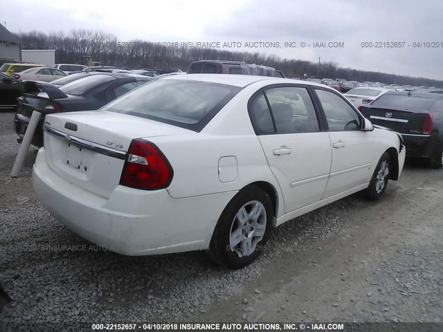 1G1ZT58N78F128619 - 2008 CHEVROLET MALIBU LT/CLASSIC WHITE photo 4