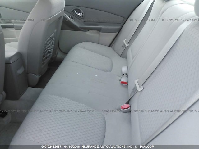 1G1ZT58N78F128619 - 2008 CHEVROLET MALIBU LT/CLASSIC WHITE photo 8
