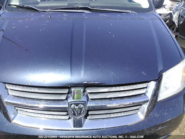 2D8HN54P48R741991 - 2008 DODGE GRAND CARAVAN SXT BLUE photo 6