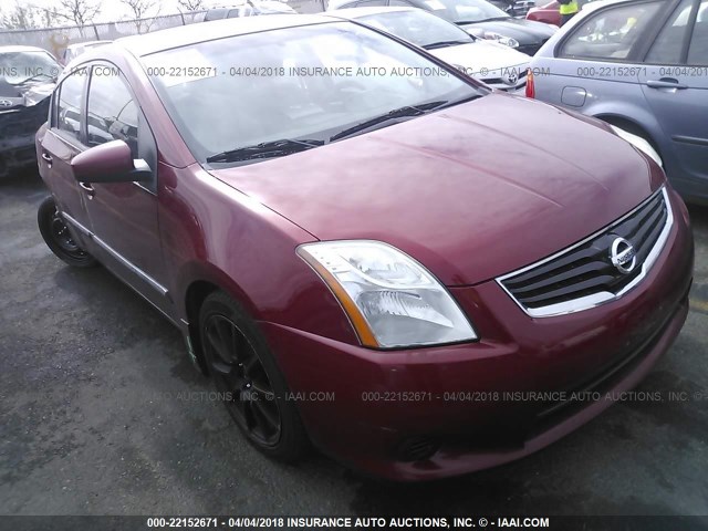 3N1AB6AP7CL731676 - 2012 NISSAN SENTRA 2.0/2.0S/SR/2.0SL RED photo 1