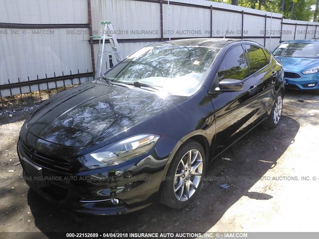 1C3CDFBB8FD237568 - 2015 DODGE DART SXT BLACK photo 2