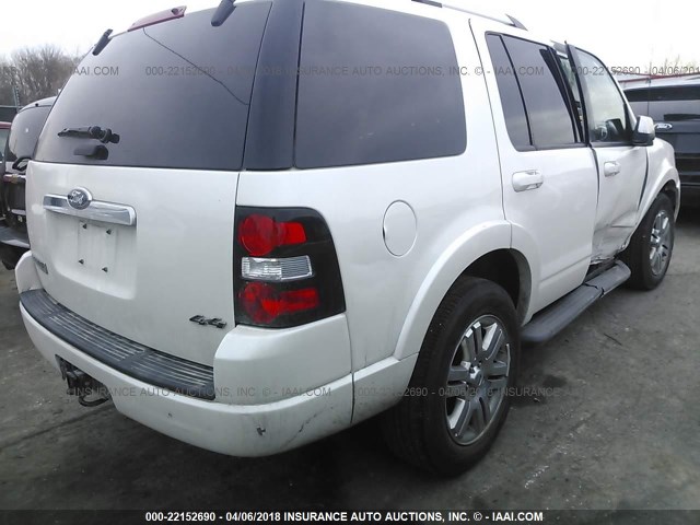 1FMEU7F89AUA93526 - 2010 FORD EXPLORER LIMITED თეთრი ფოტო 4