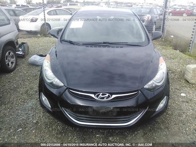 5NPDH4AE7DH207182 - 2013 HYUNDAI ELANTRA GLS/LIMITED BLACK photo 6