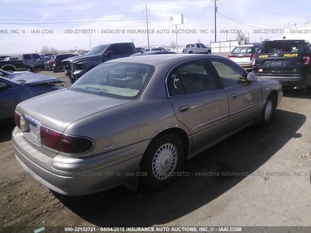 1G4HR54K61U149505 - 2001 BUICK LESABRE LIMITED GOLD photo 4