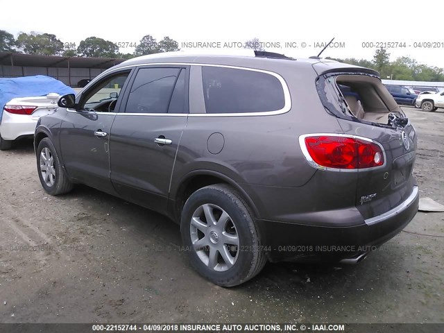 5GAEV23778J259197 - 2008 BUICK ENCLAVE CXL BROWN photo 3