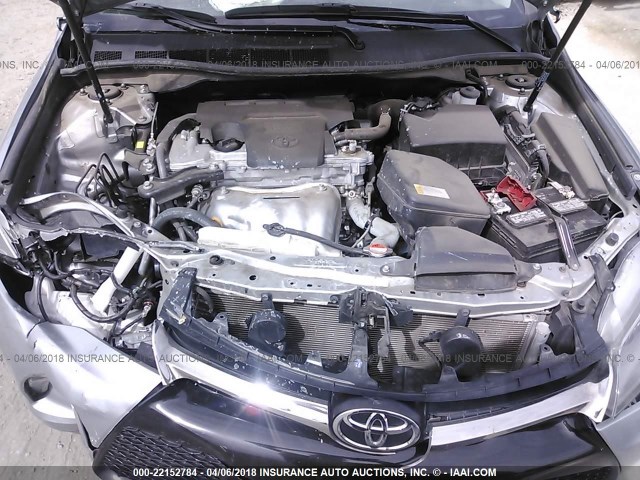 4T1BF1FK8GU257427 - 2016 TOYOTA CAMRY LE/XLE/SE/XSE SILVER photo 10