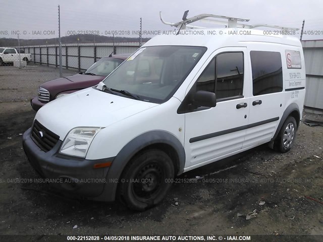 NM0LS6AN7DT144196 - 2013 FORD TRANSIT CONNECT XL WHITE photo 2
