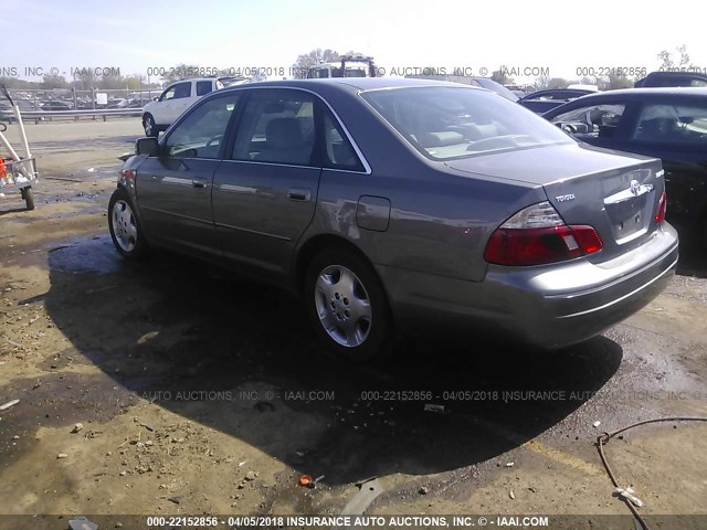 4T1BF28B54U363459 - 2004 TOYOTA AVALON XL/XLS GRAY photo 3