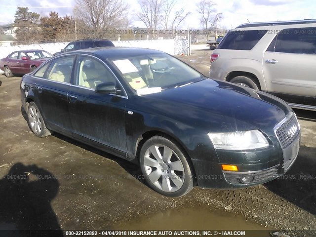 WAUDG74F45N096968 - 2005 AUDI A6 3.2 QUATTRO GREEN photo 1