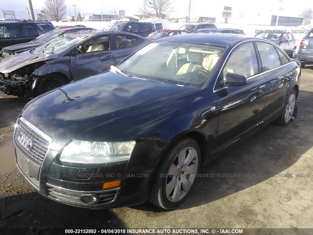 WAUDG74F45N096968 - 2005 AUDI A6 3.2 QUATTRO GREEN photo 2