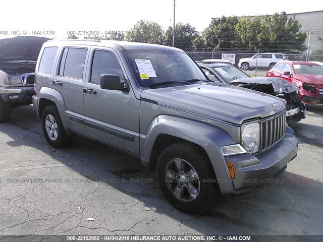 1C4PJLAK0CW160975 - 2012 JEEP LIBERTY SPORT 灰色 照片 1