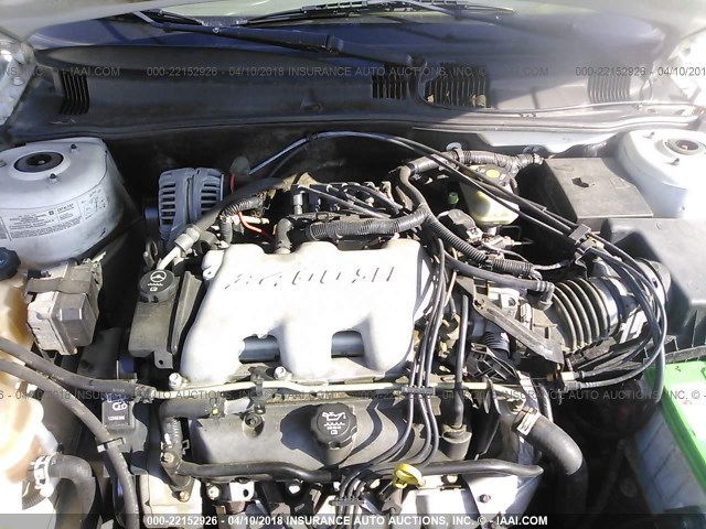 1G2NE52E65M103022 - 2005 PONTIAC GRAND AM SE WHITE photo 10