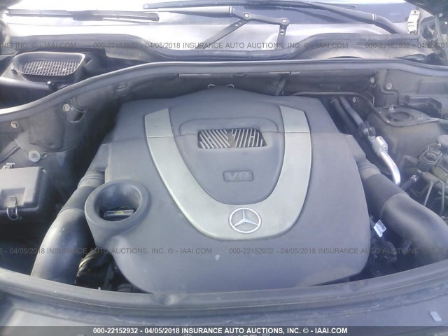 4JGBB72E08A364277 - 2008 MERCEDES-BENZ ML 550 BLACK photo 10