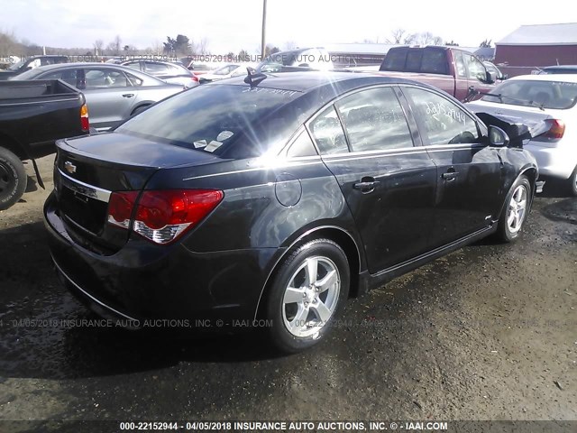 1G1PF5SC9C7214104 - 2012 CHEVROLET CRUZE LT BLACK photo 4