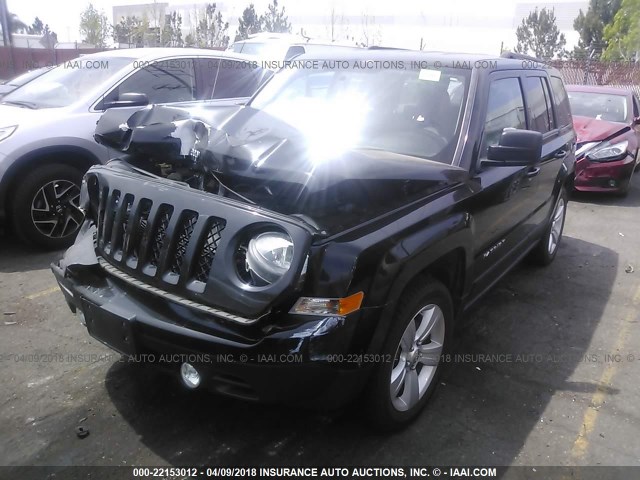 1C4NJPFB2CD706842 - 2012 JEEP PATRIOT LATITUDE BLACK photo 2