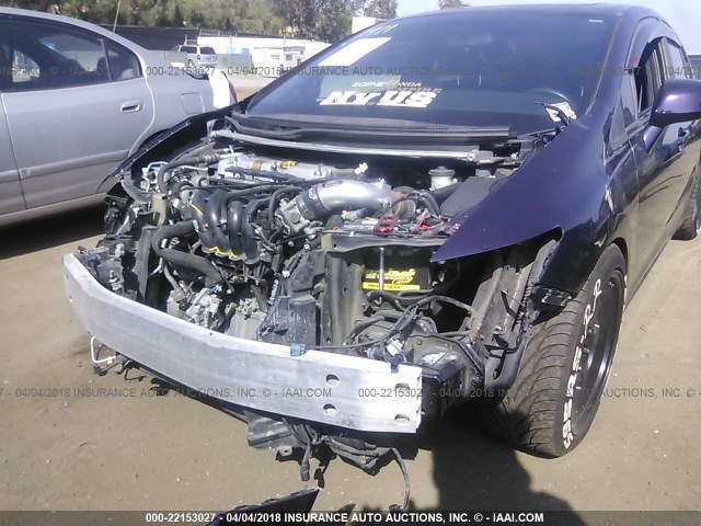 2HGFB6E55DH701406 - 2013 HONDA CIVIC SI PURPLE photo 6