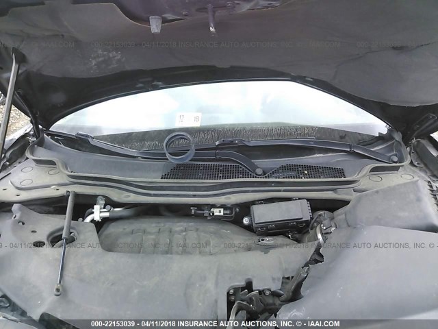 5FRYD3H46EB010202 - 2014 ACURA MDX TECHNOLOGY BLACK photo 10