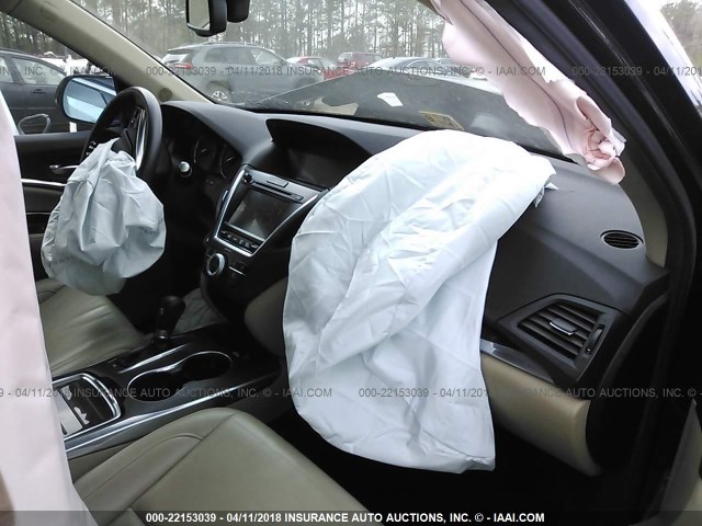 5FRYD3H46EB010202 - 2014 ACURA MDX TECHNOLOGY BLACK photo 5