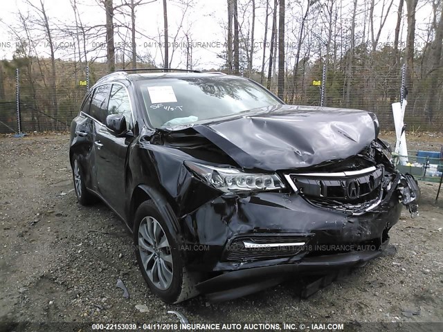 5FRYD3H46EB010202 - 2014 ACURA MDX TECHNOLOGY BLACK photo 6