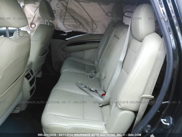 5FRYD3H46EB010202 - 2014 ACURA MDX TECHNOLOGY BLACK photo 8
