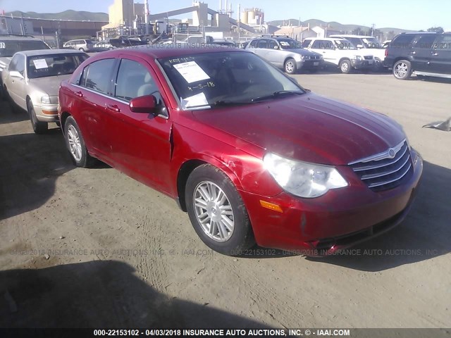 1C3LC56R08N100058 - 2008 CHRYSLER SEBRING TOURING RED photo 1