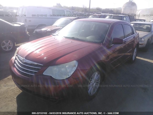 1C3LC56R08N100058 - 2008 CHRYSLER SEBRING TOURING RED photo 2