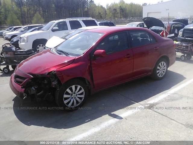 5YFBU4EE9CP024221 - 2012 TOYOTA COROLLA S/LE RED photo 2
