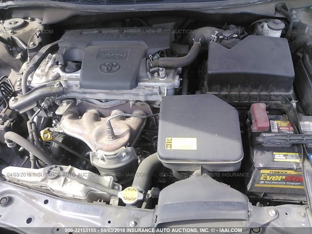 4T1BF1FK6CU110906 - 2012 TOYOTA CAMRY SE/LE/XLE Серый фото 10