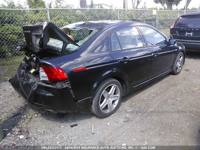 19UUA66246A035655 - 2006 ACURA 3.2TL BLACK photo 4