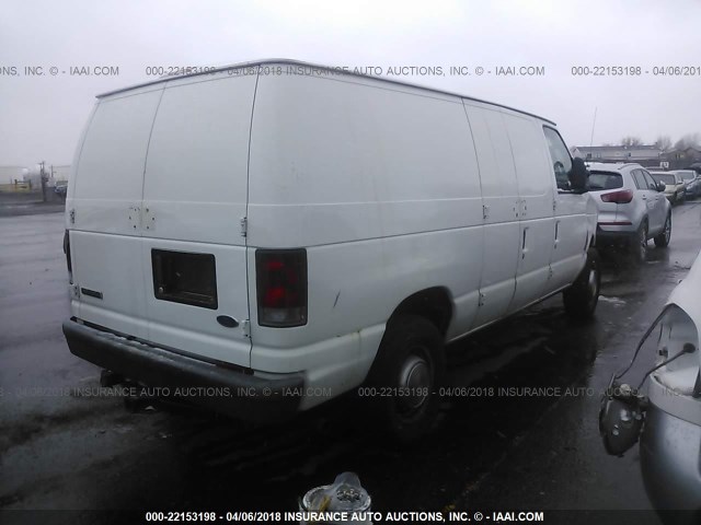 1FTNE24W16HB22197 - 2006 FORD ECONOLINE E250 VAN WHITE photo 4