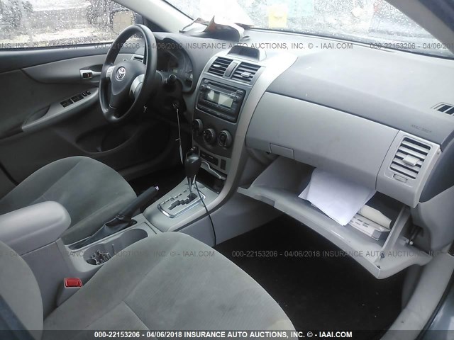 2T1BU4EE0CC780178 - 2012 TOYOTA COROLLA S/LE GRAY photo 5