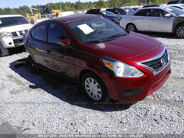 3N1CN7AP9HL853789 - 2017 NISSAN VERSA S/S PLUS/SV/SL BURGUNDY photo 1