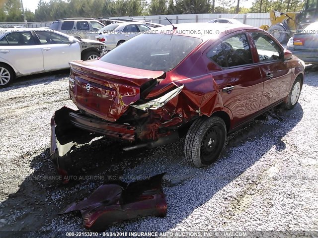 3N1CN7AP9HL853789 - 2017 NISSAN VERSA S/S PLUS/SV/SL BURGUNDY photo 4