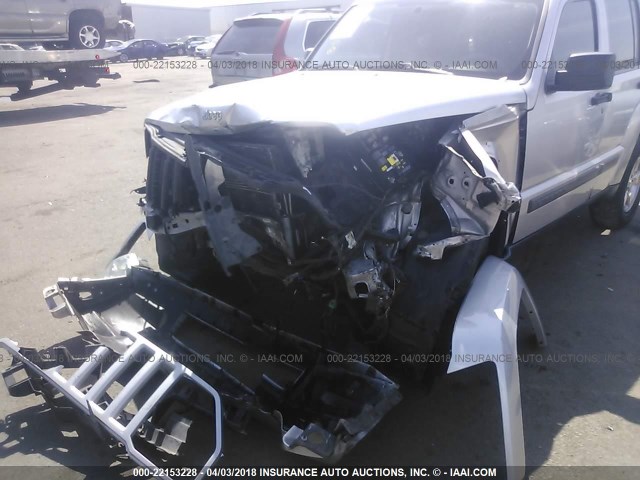 1C4PJLAK3CW122110 - 2012 JEEP LIBERTY SPORT 银色 照片 6