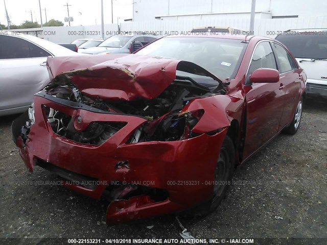 4T1BE46K77U123545 - 2007 TOYOTA CAMRY NEW GENERAT CE/LE/XLE/SE RED photo 2