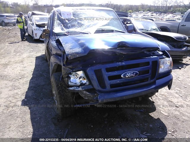 1FTKR1EE8APA73506 - 2010 FORD RANGER SUPER CAB BLUE photo 6