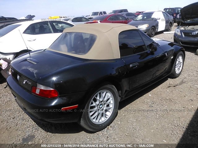 4USCH3347YLF42175 - 2000 BMW Z3 2.8 BLACK photo 4